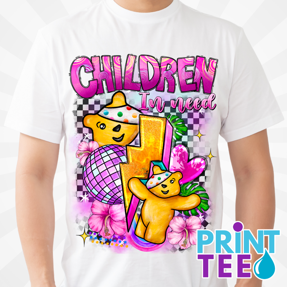 Children In Need Tshirt - Pink