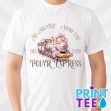 Christmas Matching PJ's, Polar Express T-Shirt in White