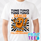 Tung Tung Sahur Italian Brainrot T-Shirt in White