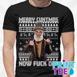 Farmer Jim Christmas T-Shirt – Black (Inspired by Brassic)