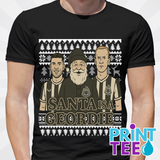 Santa Is A Geordie - NUFC - Newcastle T-shirt 🎅⚫⚪