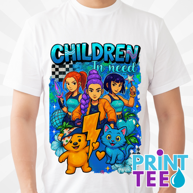 Children In Need x DEMON HUNTER Tshirt - Blue